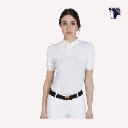POLO EQUESTRO DA COMPETIZIONE - BIANCO