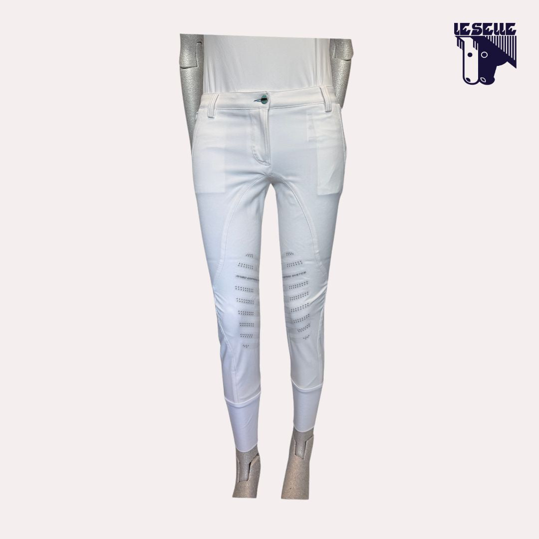 PANTALONE NADA DA GARA GRIP AL GINOCCHIO ANIMO - BIANCO