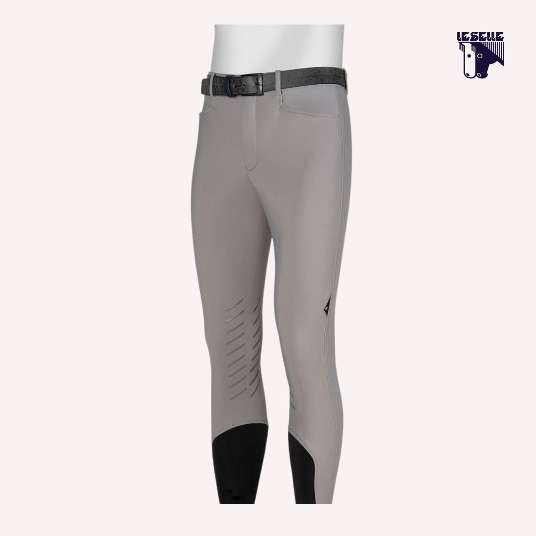 PANTALONI CON GRIP AL GINOCCHIO EQUILINE - GRIGIO