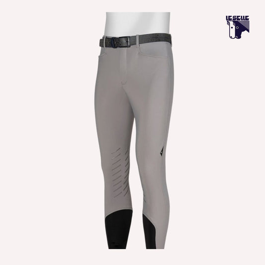 PANTALONI CON GRIP AL GINOCCHIO EQUILINE - GRIGIO