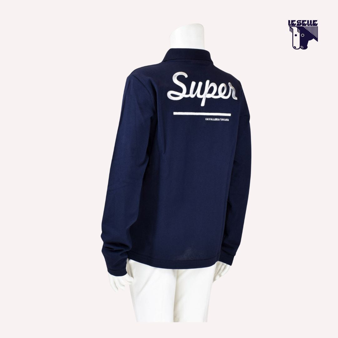 CAVALLERIA TOSCANA "SUPER" POLO SHIRT - BLUE