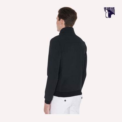 BOMBER IN TESSUTO TECNICO CON CAPPUCCIO ESTRAIBILE EQUESTRO - NERO