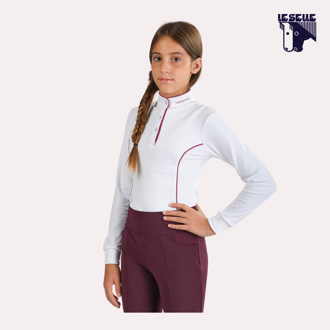 POLO SAFIRA DA CONCORSO SARM HIPPIQUE - BIANCO