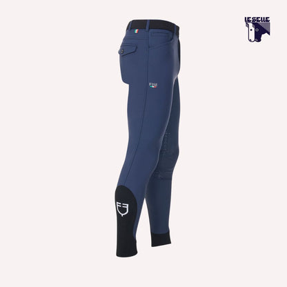 PANTALONI GRIP AL GINOCCHIO EQUESTRO PER FISE - BLU