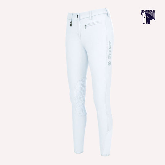 PANTALONI PRISCA PIKEUR - BIANCO