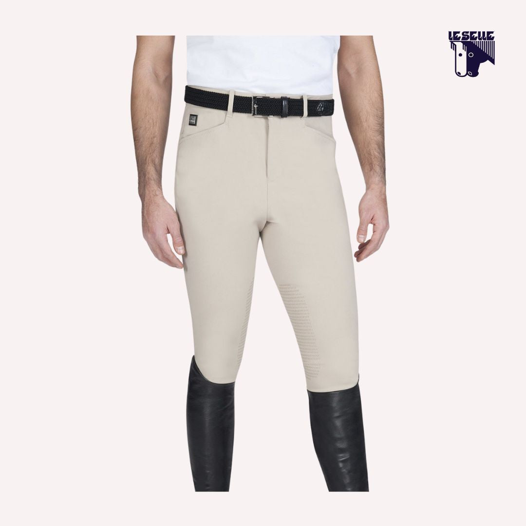 PANTALONI GRIP AL GINOCCHIO ADAM EQUILINE - BEIGE
