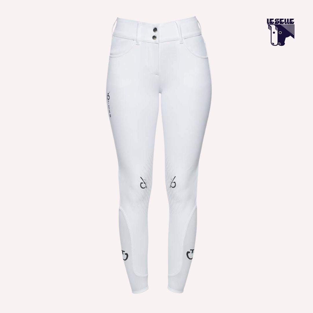 PANTALONI CT TEAM CAVALLERIA TOSCANA - BIANCO