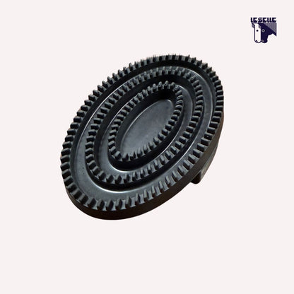 STRIGLIA GOMMA UMBRIA EQUITAZIONE - NERO