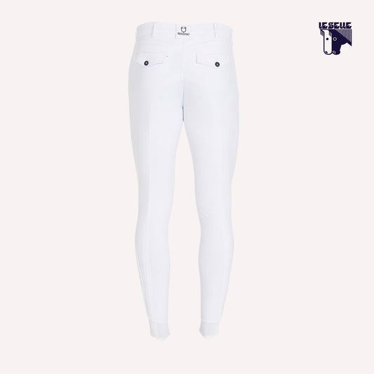 PANTALONI CASPAR LIGHT SLIM FIT EQUESTRO - BIANCO