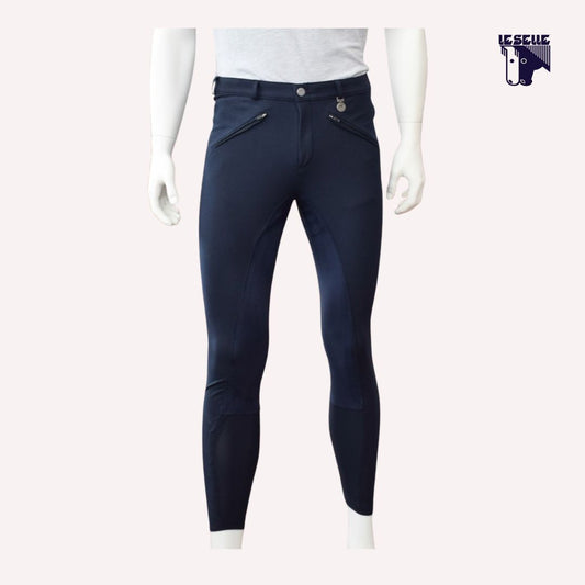 PANTALONI LIOSTRO STRETCH PIKEUR  - BLU