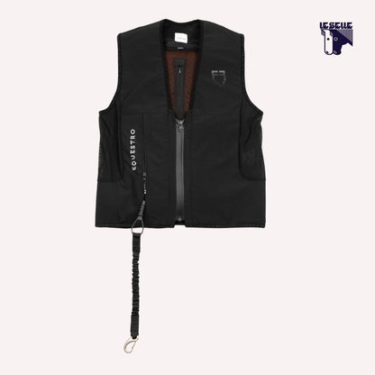 GILET AIRBAG CON PROTEZIONE POSTERIORE LIVELLO 2 EQUESTRO - NERO