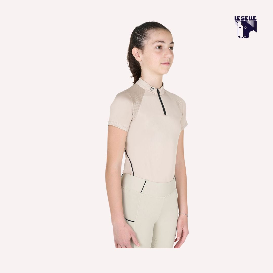 TRAINING POLO SLIM FIT BAMBINO EQUESTRO - BEIGE