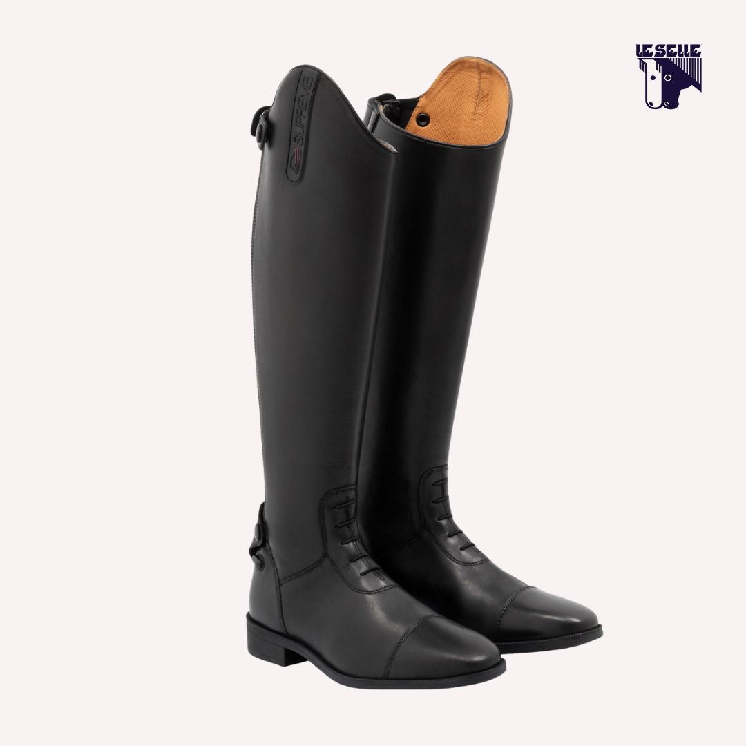 STIVALI CON LACCI SUPREME - NERO
