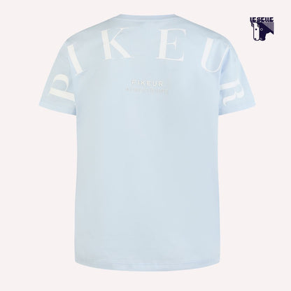 T-SHIRT PIKEUR OVERSIZE - AZZURRO