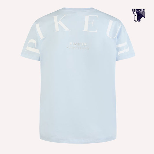 T-SHIRT PIKEUR OVERSIZE - AZZURRO