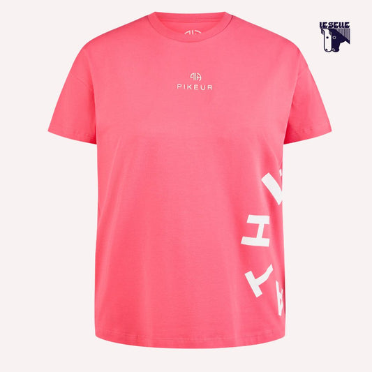 T-SHIRT PIKEUR OVERSIZE - FUXIA