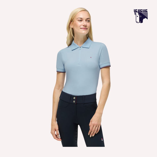 POLO ANAHEIM MEZZA MANICA TOMMY HILFIGER - AZZURRO