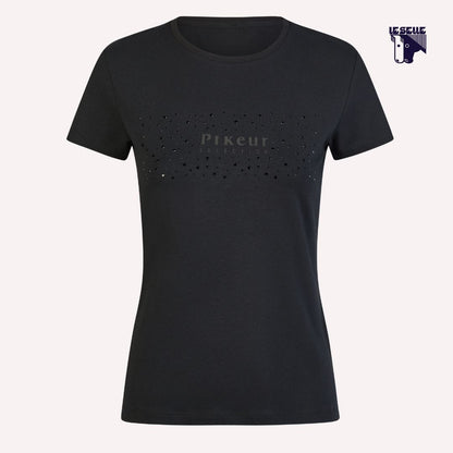 T-SHIRT PIKEUR IN COTONE - NERO
