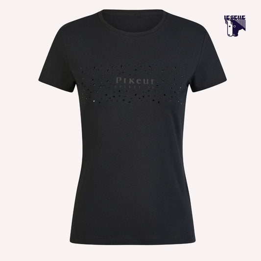T-SHIRT PIKEUR IN COTONE - NERO
