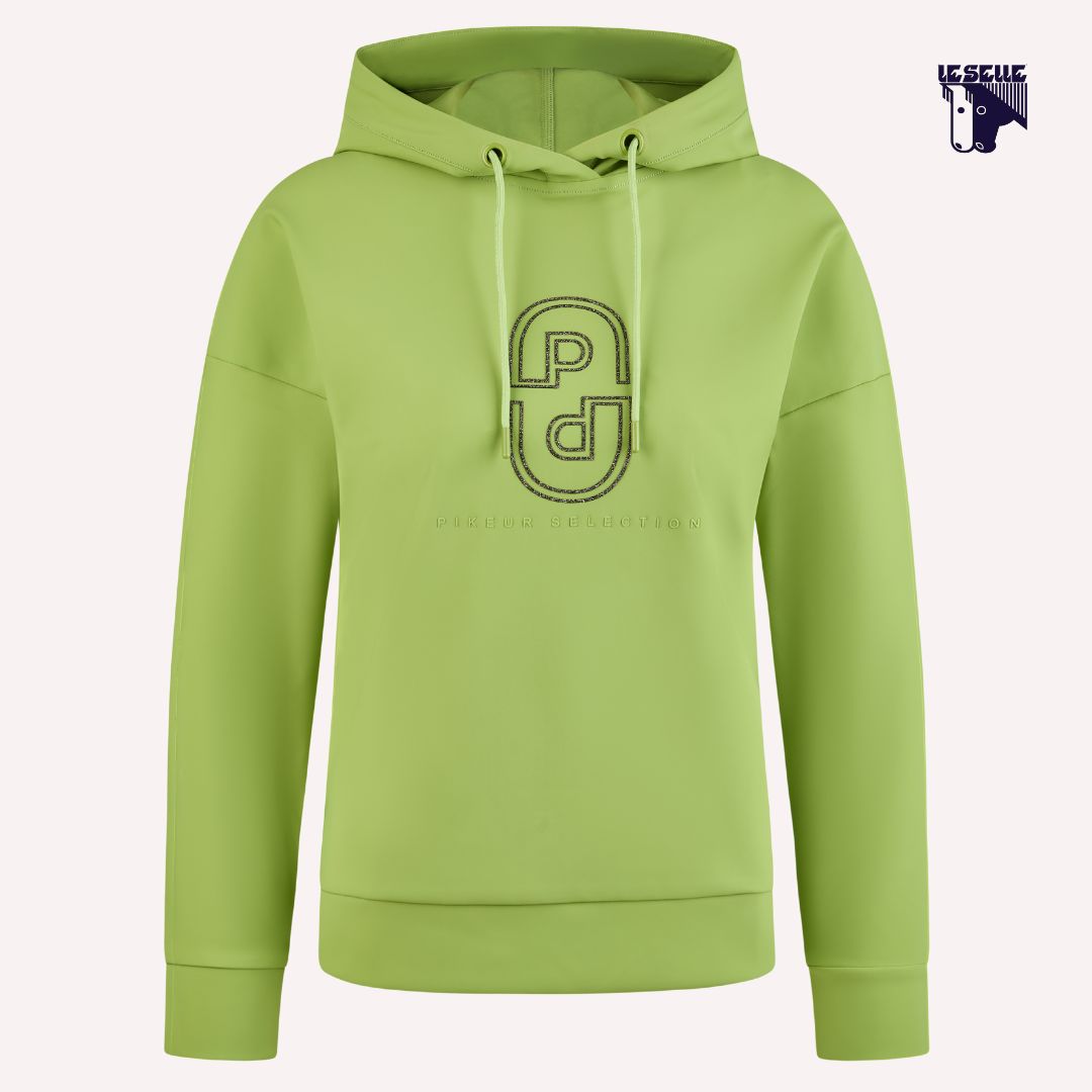 FELPA PIKEUR HOODY - LIME