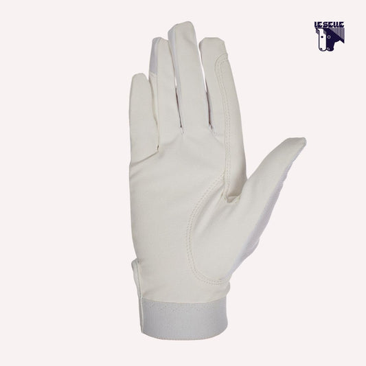 GUANTI UNISEX IN TESSUTO TECNICO EQUESTRO - BIANCO