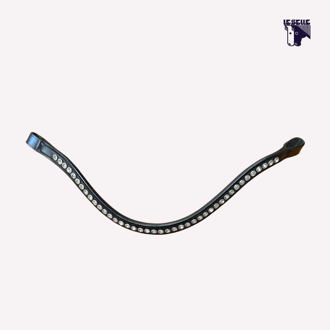 FRONTALINO CRISTALLI ACAVALLO - BIANCO