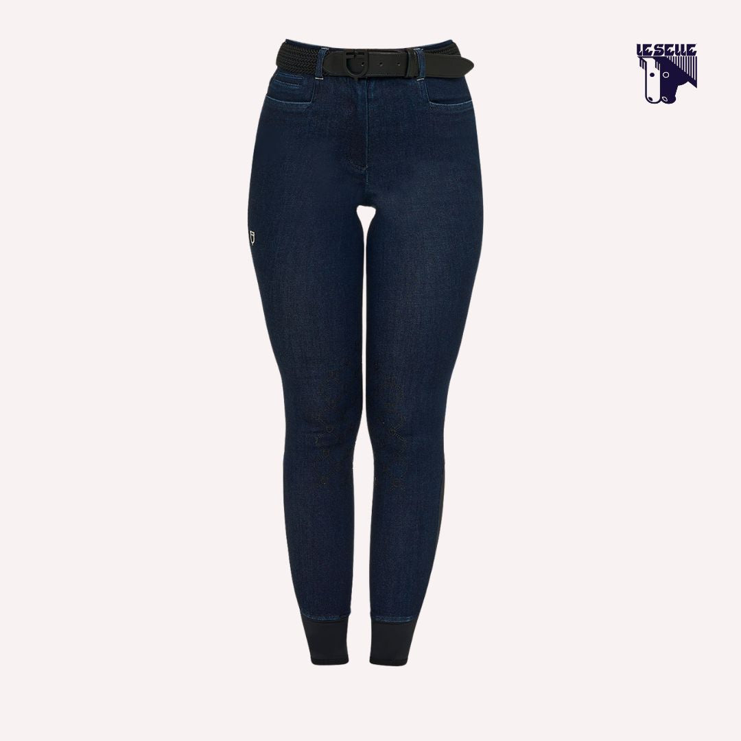 PANTALONE DENIM EQUESTRO - BLU