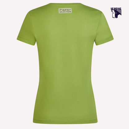 T-SHIRT IN COTONE PIKEUR - LIME