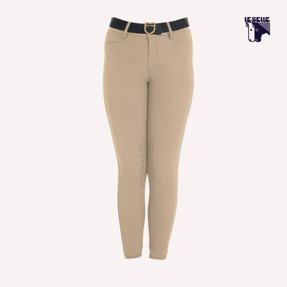 PANTALONE UNISEX BAMBINI SLIM FIT EQUESTRO - BEIGE