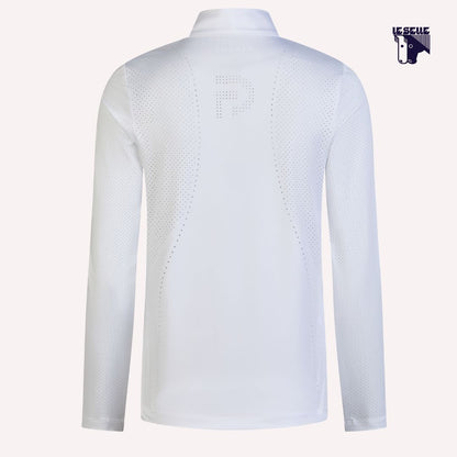 MAGLIA LASERCUT PIKEUR - BIANCO