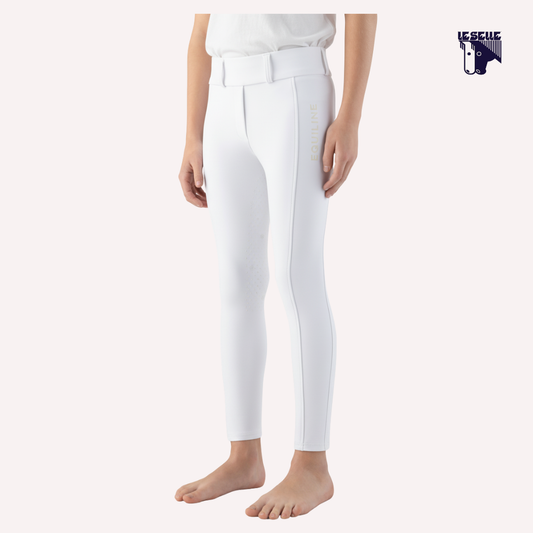 LEGGINGS UNISEX EQUILINE CUNIX - BIANCO