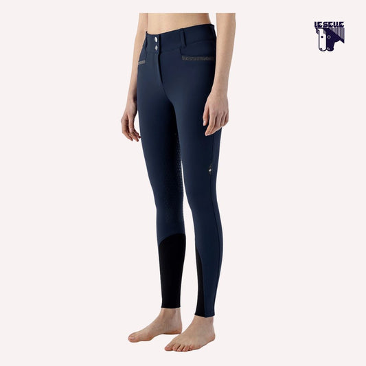 PANTALONI EQUILINE CRYSTALEF - BLU
