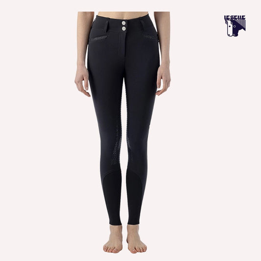 PANTALONI EQUILINE CRYSTALEF - NERO