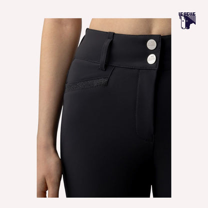 PANTALONI EQUILINE CRYSTALEF - NERO