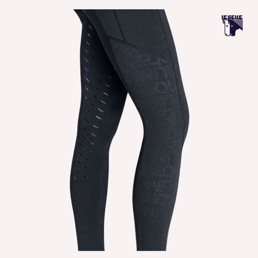 LEGGINGS ESTIVI EQUILINE CERNIF - NERO
