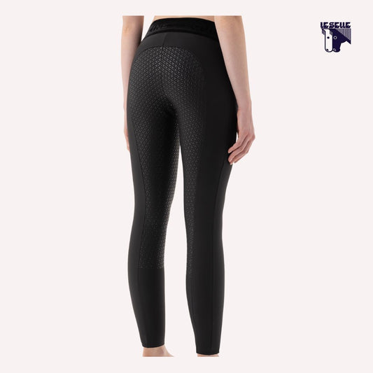 LEGGINGS INVERNALI EQUILINE GIRAFH - NERO