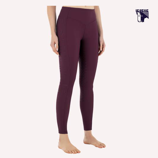 LEGGINGS INVERNALI EQUILINE CAISFH - AMARANTO