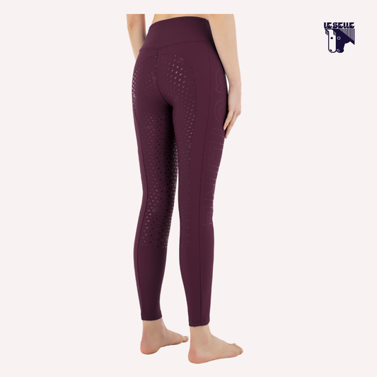 LEGGINGS INVERNALI EQUILINE CAISFH - AMARANTO