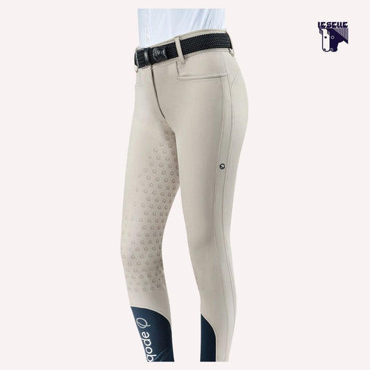 PANTALONI EQODE A VITA ALTA - BEIGE