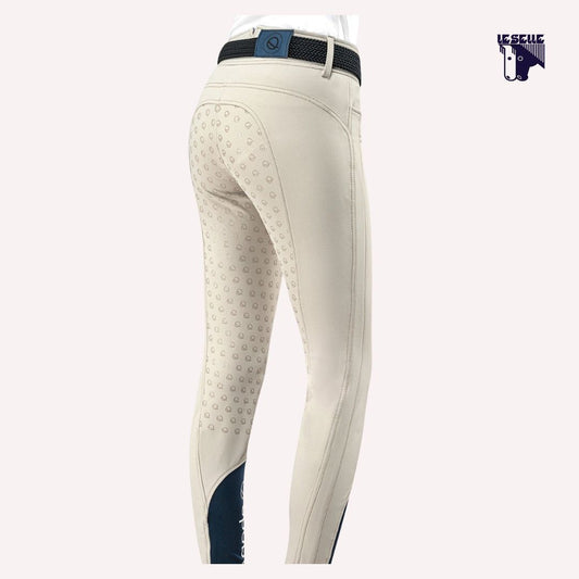 PANTALONI EQODE A VITA ALTA - BEIGE