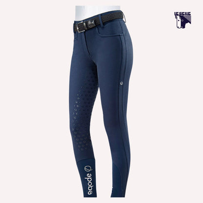 PANTALONI EQODE A VITA ALTA DARCEY - BLU