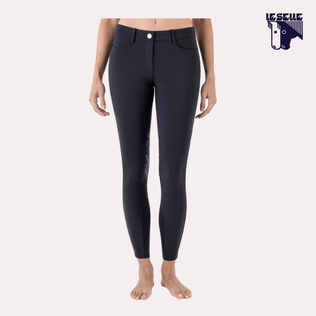 PANTALONI CORNEK GRIP AL GINOCCHIO EQUILINE - NERO