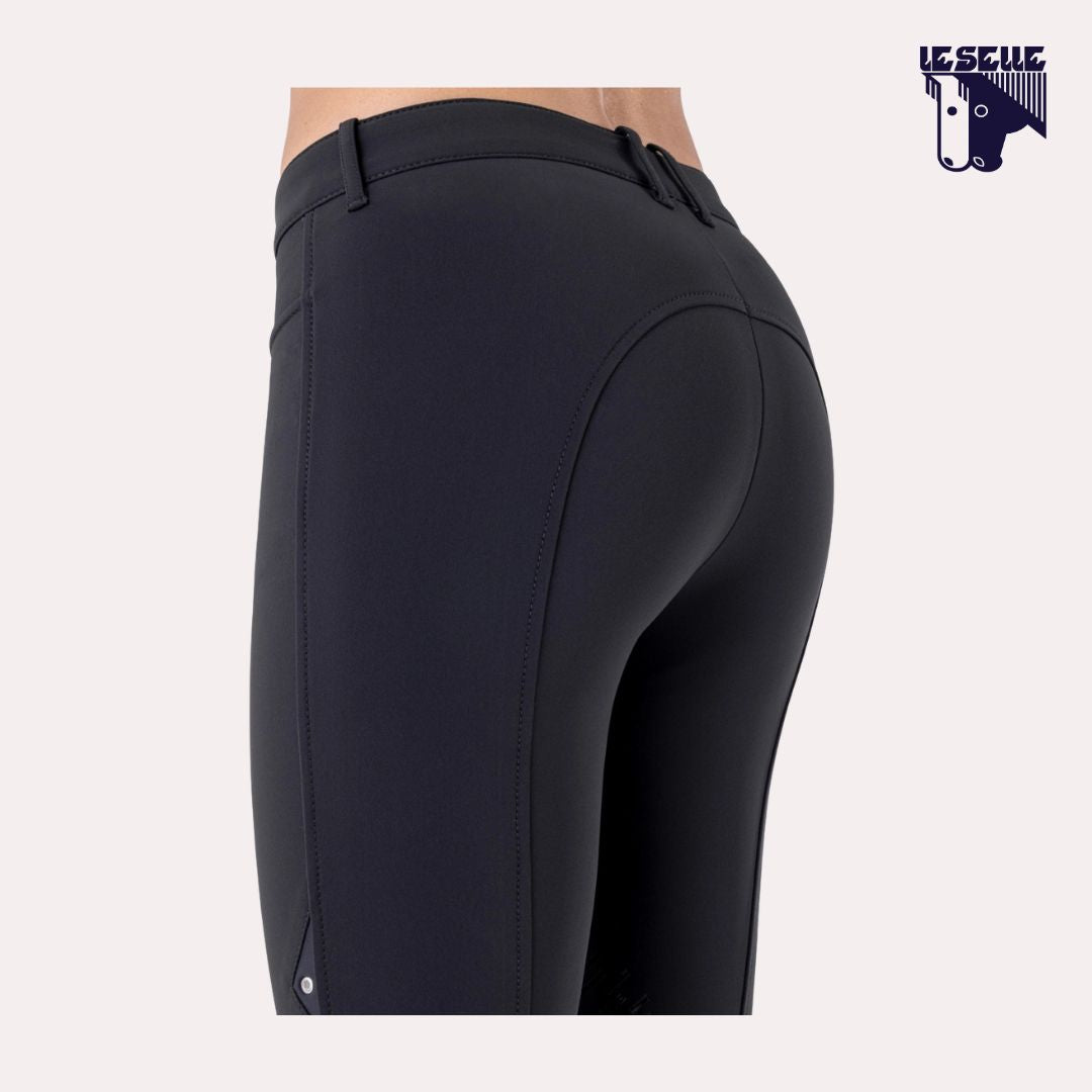 PANTALONI CORNEK GRIP AL GINOCCHIO EQUILINE - NERO