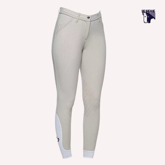 PANTALONI CAVALLERIA TOSCANA PLAID PRINT - BEIGE