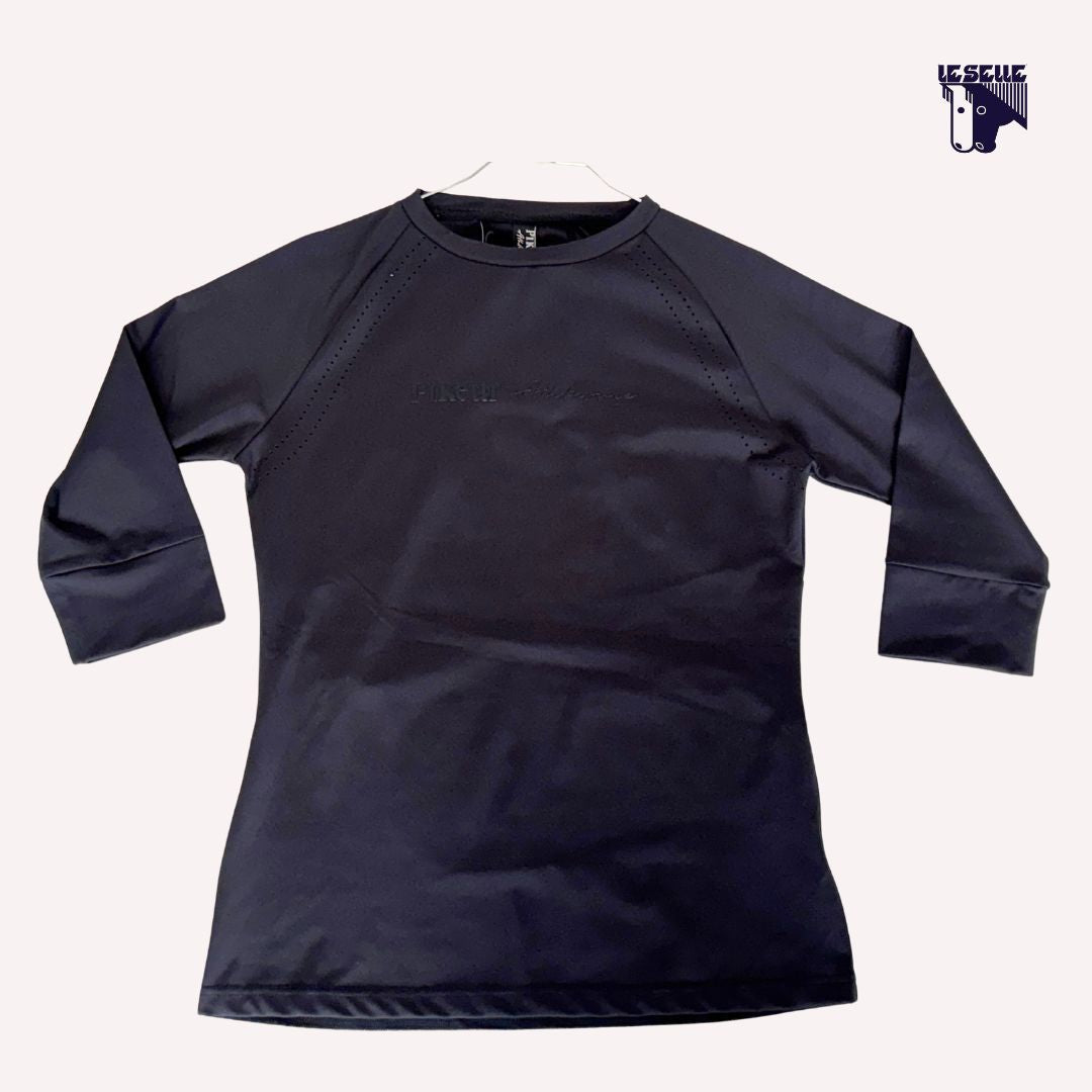 FELPA PIKEUR "ON" DONNA - NERO