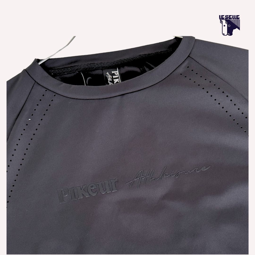 FELPA PIKEUR "ON" DONNA - NERO