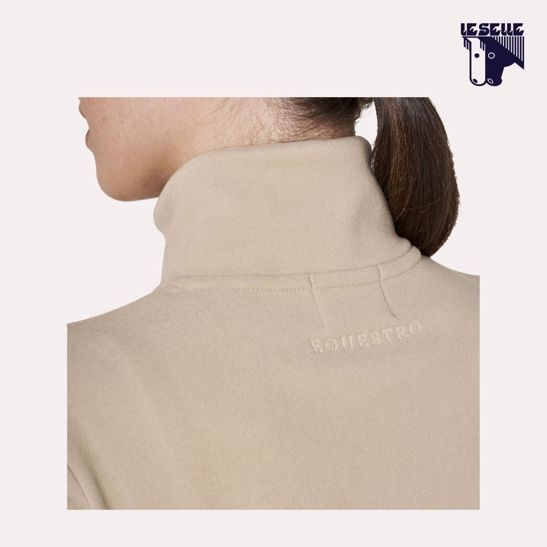 TRAINING TOP EQUESTRO FLEECE - BEIGE