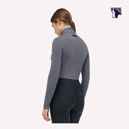 CAVALLERIA TOSCANA TECH WOOL HALF ZIP TRAINING TOP
