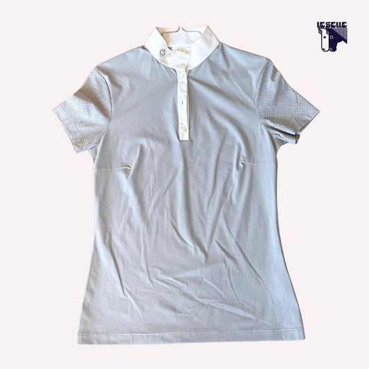 CAVALLERIA TOSCANA PERFORATED JERSEY POLO