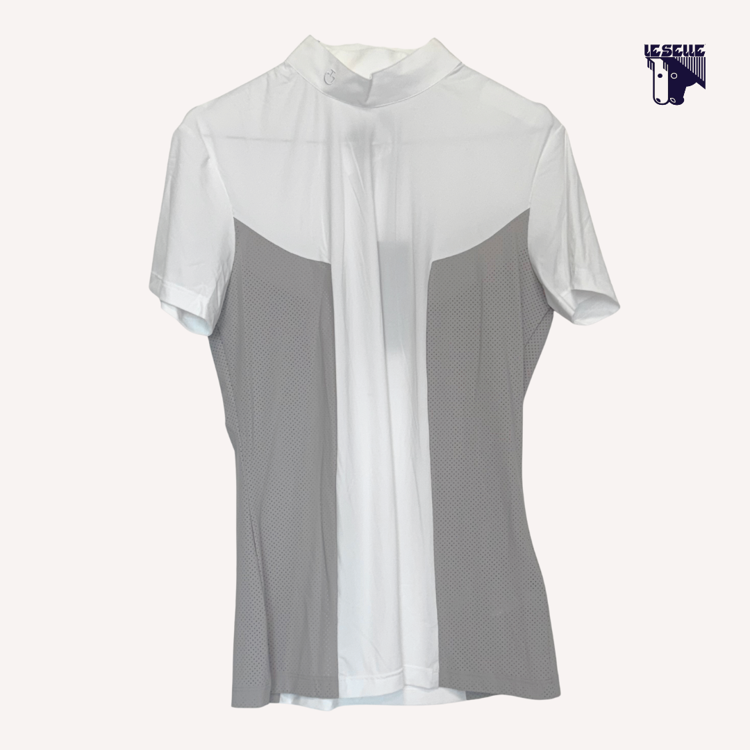 CAVALLERIA TOSCANA POLO JERSEY PERFORATED INSERTS